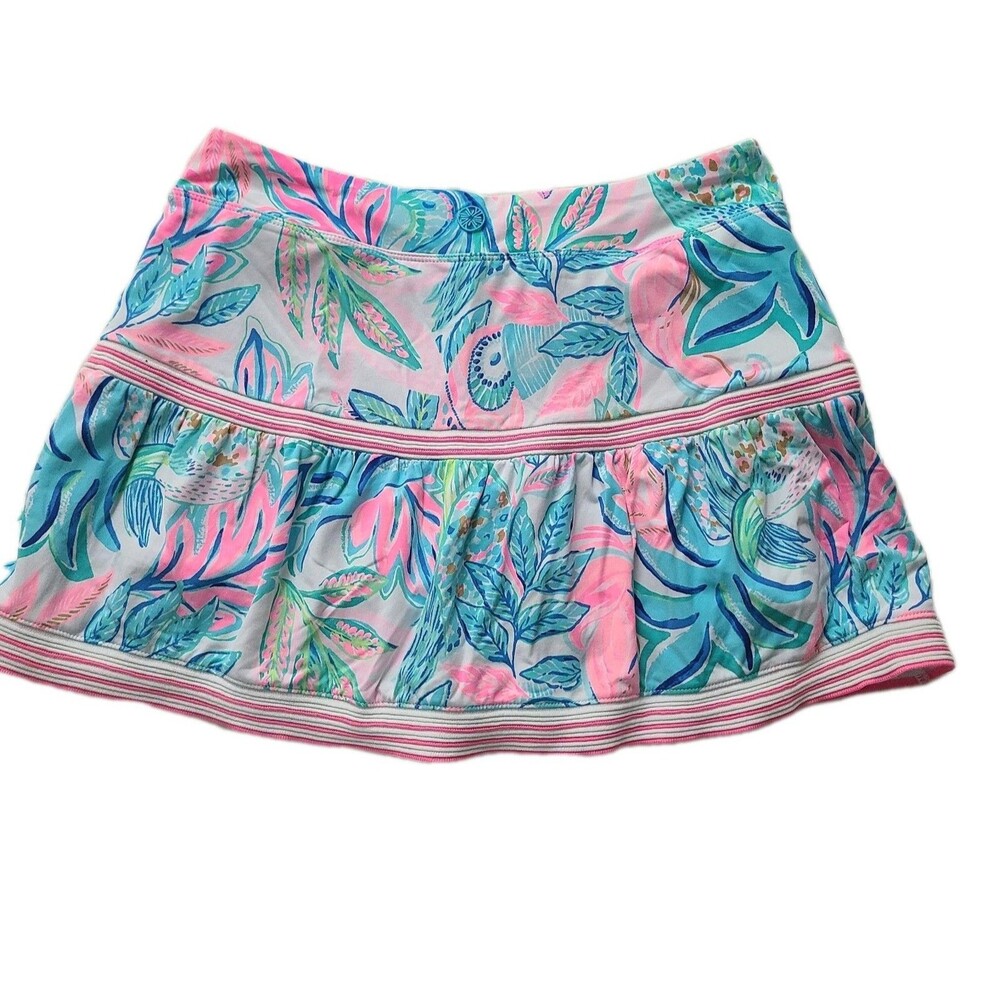 LILLY PULITZER SIZE XS Extra Small LUXLETIC DARA SKORT TOUCAN DO IT* UPF 50+